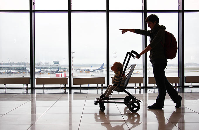how to protect stroller when flying